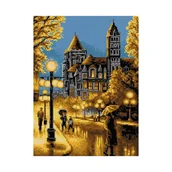 Pasmanteria - Zestaw do haftu krzyżykowego Ariadna deszczowa ulica (8036) - miniaturka - grafika 1