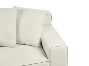 Sofa 3-osobowa welurowa złamana biel VISKAN Lumarko! - Sofy i kanapy - miniaturka - grafika 7