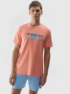 Koszulki męskie - T-shirt męski z nadrukiem regular 4F - miniaturka - grafika 1