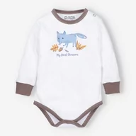 Pajacyki dla niemowląt - Body niemowlęce SKARBY JESIENI z bawełny organicznej dla chłopca -98 - miniaturka - grafika 1