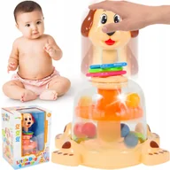 Zabawki zręcznościowe - Bąk dla Dzieci Kolorowe Piłeczki Karuzela Sensoryczna 12m+ Spinner Bączek - miniaturka - grafika 1