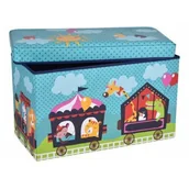 Pojemniki biurowe - Mirosław Gockowiak Pufa pojemnik Pociąg kosz na zabawki 5902340309605 - miniaturka - grafika 1