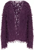 Swetry damskie - ocy Kardigan damski 82733687, ciemnofioletowy, XS/S, ciemnoliliowy, XS-S - miniaturka - grafika 1