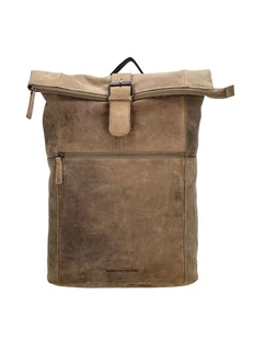 HIDE & STITCHES Skórzany plecak w kolorze beżowym - 36 x 41 x 13 cm - Torebki damskie - miniaturka - grafika 1