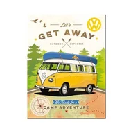 Dekoracje domu - Art Nostalgic 14330 magnes Volkswagen Bulli Let's Get Away, 8 x 6 cm - miniaturka - grafika 1