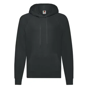 Bluza męska z lekkiego materiału z kapturem Lightweight Fruit of the Loom - Czarny XXL - Bluzy męskie - miniaturka - grafika 1