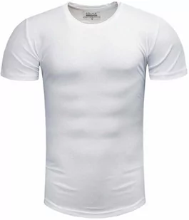 Koszulka męska t-shirt gładki biały Recea - Koszulki męskie - miniaturka - grafika 1