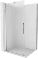 Ścianki i drzwi prysznicowe - Mexen Velar ścianka prysznicowa rozsuwana Walk-in 90 x 200 cm, szron 8 mm, chrom - 871-090-000-33-01 - miniaturka - grafika 1