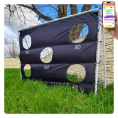 Piłka nożna - DUŻA METALOWA BRAMKA PIŁKARSKA DLA DZIECI+ MATA CELNOŚCIOWA XXL PREZENT DLA CHŁOPCA + EBOOK - miniaturka - grafika 1