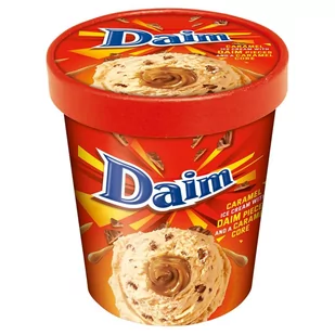 Daim Lody karmelowe z sosem karmelowym i kawałkami karmelowo-migdałowymi w czekoladzie 480 ml - Lody i desery lodowe - miniaturka - grafika 1