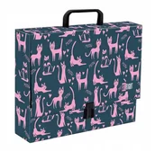 Teczki i skoroszyty - teczka z rączką a4 xl lazy cats - miniaturka - grafika 1