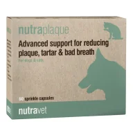 Suplementy i witaminy dla psów - NUTRAVET Nutraplaque For Dogs & Cats 60kaps - Zaawansowane wsparcie w redukcji płytki nazębnej, kamienia nazębnego i nieświeżego oddechu - miniaturka - grafika 1