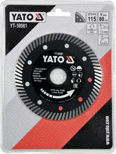 Tarcza Diamentowa Turbo 115MM Do Gresu YT-59981 - Tarcze do pił - miniaturka - grafika 1