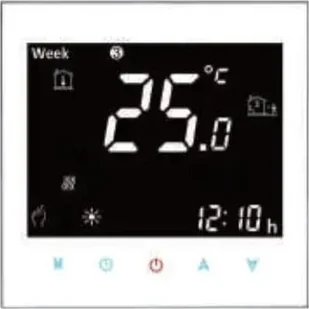 Termostat do ogrzewania elektrycznego, 16A, WI-FI kwadrat, kolor biały, model 002 - Grzałki do akwarium - miniaturka - grafika 1