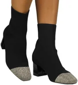 Botki damskie - Botki Stylowe GiosEppo 73653 Gold Black - GIOSEPPO - miniaturka - grafika 1