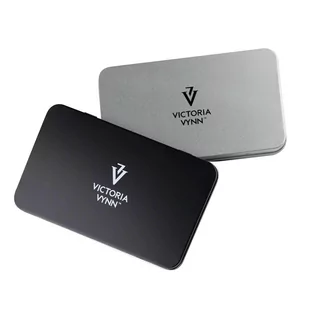 Nail Art Silver Box 178x108x15mm Piórnik - Kosmetyczki, organizery i kuferki - miniaturka - grafika 2