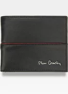 Portfele - Pierre Cardin, Portfel skórzany męski, Tilak38 8824, czarny, ochrona RFID, mały - miniaturka - grafika 1