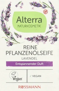 Alterra Mydło W Kostce Roślinne Z Olejkiem Z Prowansalskiej Lawendy 100 G - Mydła - miniaturka - grafika 1