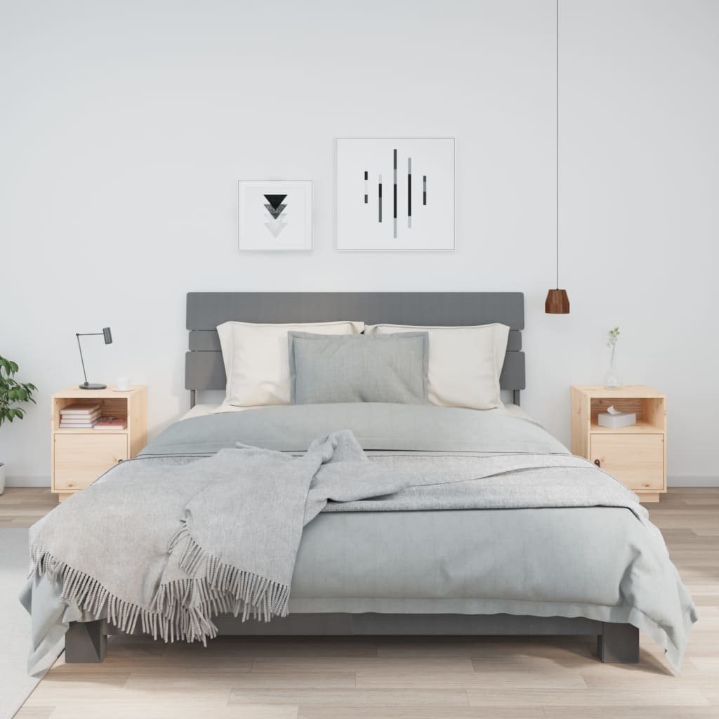 Szafki nocne 2 szt. 40x34x55 cm lite drewno sosnowe