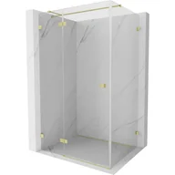 Kabiny prysznicowe - Mexen Lunar T kabina prysznicowa uchylna lewa 135 x 90 cm, transparent, złota szczotkowana - 834T-135-090-55-00-L - miniaturka - grafika 1