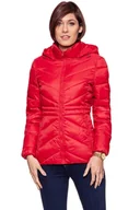 Kurtki damskie - Wrangler, Kurtka damska, Short Puffer Salsa Red W4124V5Wn, rozmiar S - miniaturka - grafika 1