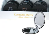 Lusterka do makijażu - Kieszonkowe LUSTERKO do makijażu z WZOREM KOTA - miniaturka - grafika 1