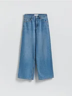 Spodnie damskie - Reserved - Jeansy wide leg z wysokim stanem - niebieski - miniaturka - grafika 1