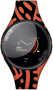 Techmade Freetime Ethnic Style Czarno-pomarańczowy TM-FREETIME-AZT3 - Smartwatch - miniaturka - grafika 1