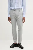 Spodnie męskie - Joop! spodnie wełniane męskie kolor szary w fasonie chinos 30046591 - miniaturka - grafika 1