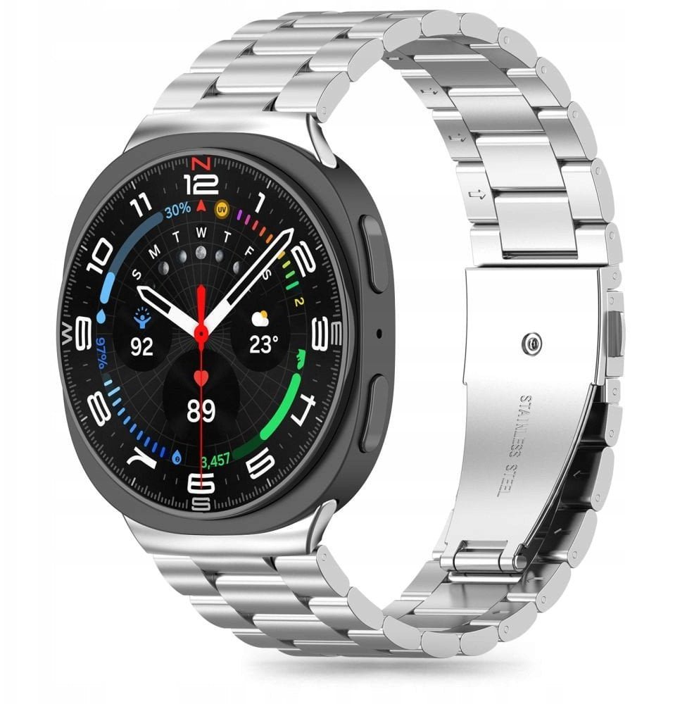 Bransoleta Tech-Protect Stainless do Samsung Galaxy Watch 8 / Classic 40/44/46mm Silver
