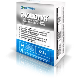 Eurowet Probiotyk w saszetkach dla psów 15 x 1,5g - Suplementy i witaminy dla psów - miniaturka - grafika 1