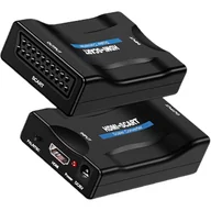 Kable komputerowe i do monitorów - ADAPTER KONWERTER DO HDMI NA SCART AV EURO HD - miniaturka - grafika 1