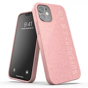 SuperDry Snap iPhone 12 mini Compostable Case różowy/pink 42620 - Etui i futerały do telefonów - miniaturka - grafika 1