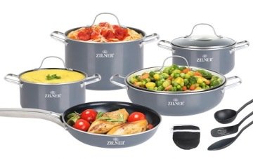 Zestaw 14-częściowy z powłoką ceramiczno marmurową Zilner ZL-8137