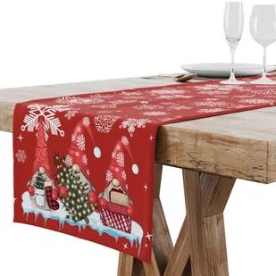 Obrus Bieżnik 40X220 Matowy Gładki Świąteczny - Pozostałe akcesoria świąteczne Obrus Bieżnik 40X220 Matowy Gładki Świąteczny - Pozostałe akcesoria świąteczne - miniaturka - grafika 1