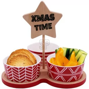 Zestaw misek do podawania Xmas time, 3 szt. - Miski i półmiski - miniaturka - grafika 1
