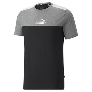 Koszulki męskie - PUMA T-shirt męski ESS+ Block Tee, czarny, XL - grafika 1