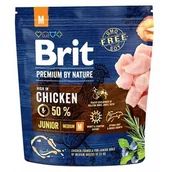Sucha karma dla psów - Brit Premium By Nature Junior M Medium 1kg - miniaturka - grafika 1