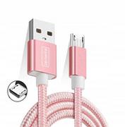 Kable USB - Kabel Zenwire, micro Zenwire Quick Charge 3.0 1,5m Różowy PINK do SAMSUNG S4 S5 S6 S7 J3 J5 J7 i inne - miniaturka - grafika 1