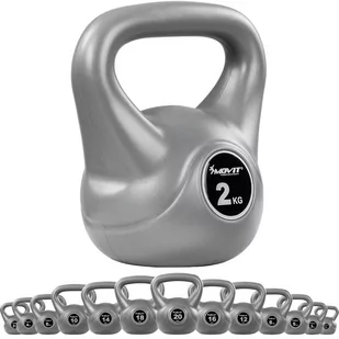 MOVIT Kettlebell Hantle szare - 2 kg - Kettlebell - miniaturka - grafika 1