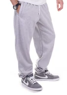 Spodnie sportowe męskie - Szare męskie spodnie dresowe ''Teodoro'' od Carlo Lamon - miniaturka - grafika 1