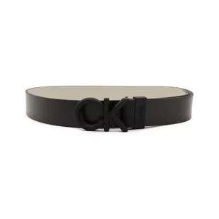 Calvin Klein Skórzany pasek ADJ/REV CK RUBBER BOMBE 35MM - Paski - miniaturka - grafika 1