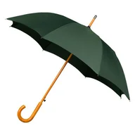 Parasole - Automatyczna Parasolka Z Drewnianą Rączką, Zielona - miniaturka - grafika 1