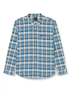 Koszule męskie - Lee Męska koszula zapinana na guziki, beżowy, S - grafika 1
