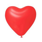 Balony i akcesoria - Balony Lateksowe Serca Pastel czerwone 28cm, 50 szt. - miniaturka - grafika 1