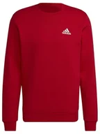 Bluzy męskie - adidas Męska bluza polarowa Essentials, L, wysoka, 7,6 cm (3 cale), szkarłatna/biała - miniaturka - grafika 1