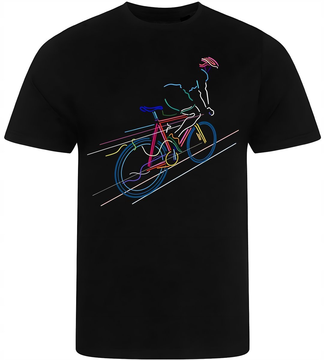 KOSZULKA MĘSKA NADRUK DLA ROWERZYSTY MTB SZOSA GRAWEL PREZENT PREMIUM S