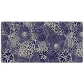 Podkładki na biurko - Mata z nadrukiem na biurko Niebieski wzór 120x60 cm, Dywanomat - miniaturka - grafika 1