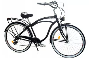 Dallas Bike Cruiser 7Spd Alu 28 cali Męski Czarny - Rowery - miniaturka - grafika 1