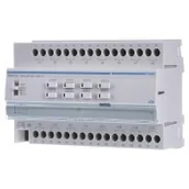 Sterowniki i przekaźniki - Hager polo KNX e/s Sterownik załączający/żaluzjowy 16-/8-krotny 16A C-load 8 mod TXM616D TXM616D - miniaturka - grafika 1